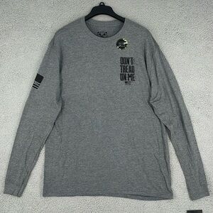 Howitzer gray crew neck long sleeve T-shirt men’s XL TG pullover stretch patriot